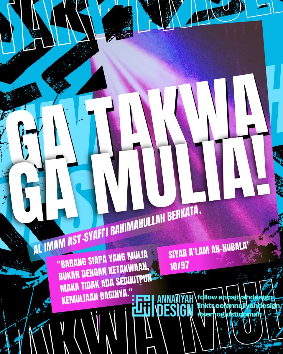 Ga Takwa,  Ga Mulia
#Takwa #mulia
#annajiyahdesign 
Follow <a href="/anNajiyahDesign/">annajiyahdesign</a>