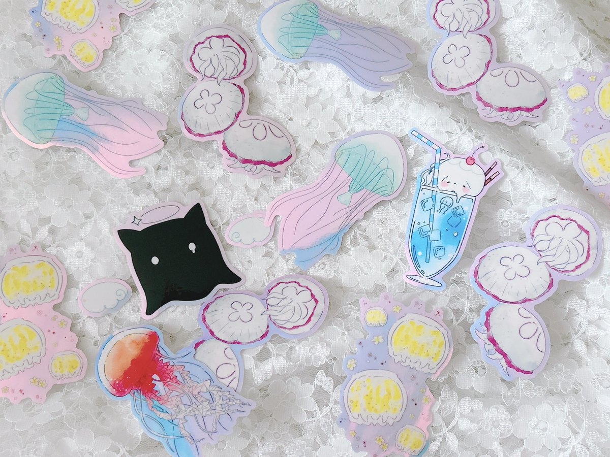 #デザフェス62
✨.゜・*..☆.。.:*✨.☆.。.:. *:゜
新クラゲステッカー他販売しまーす🪼
✨.゜・*..☆.。.:*✨.☆.。.:. *:゜