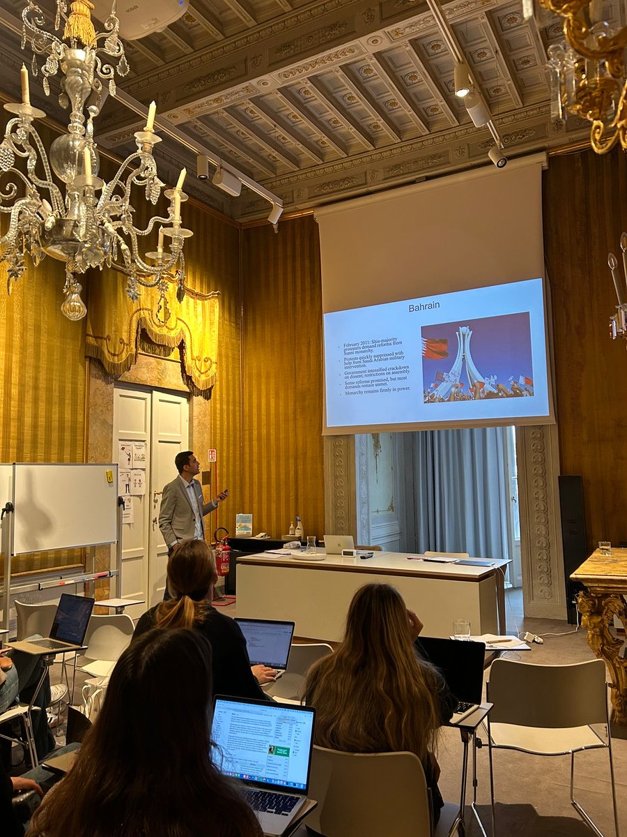 Honored to be invited as a guest lecturer at <a href="/Stanford/">Stanford University</a> University, #Florence campus🇮🇹, in the course “Crisis Governance and the Migration Debate in Modern Europe.”
I spoke on migration from #MENA to #Europe, thanks for the engaging discussion and warm welcome!