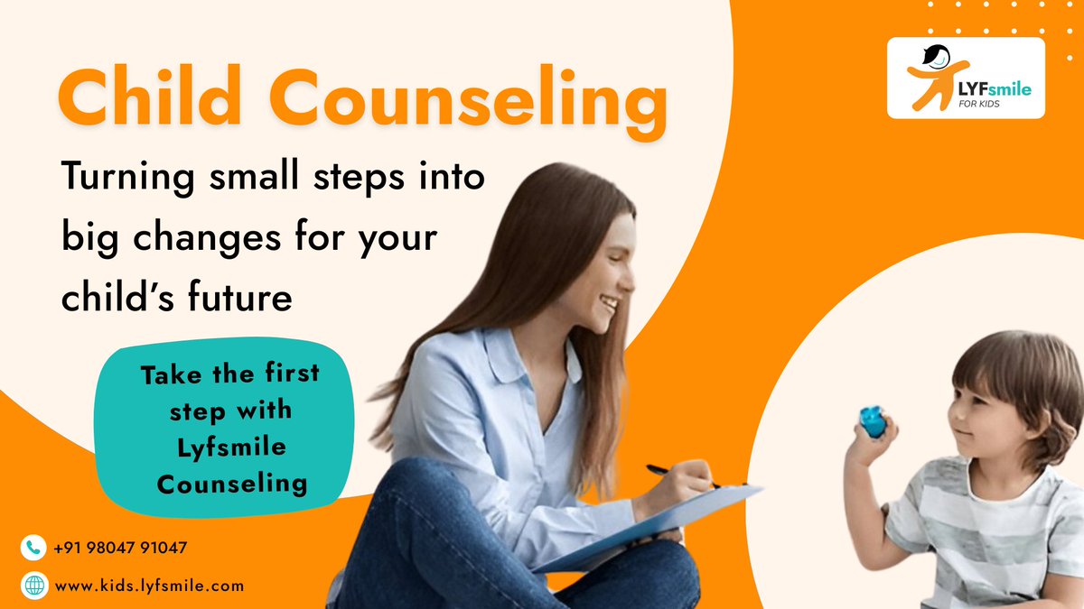 Anutripath42380's tweet photo. Apka bachcha stress, anxiety ya choti choti baaton pe upset ho raha hai? 

Lyfsmile ka child counseling in Uttam Nagar help karta hai bachcho aur parents ko confidence, khushi aur emotional well-being wapas lane me. Book kare session aaj hi! 
https://t.co/r4Wn0MBFQc

 #Lyfsmile" https://t.co/tYhttFXwSo