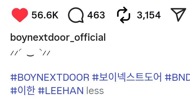koz intern doing the // // symbol on their instagram captions for leehan too