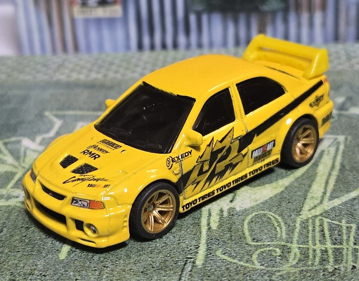 yubokkurikuri's tweet image. ランエボ6をワイスピ仕様に🤣
#ホットウィール
#hotwheels 
#fastandfurious