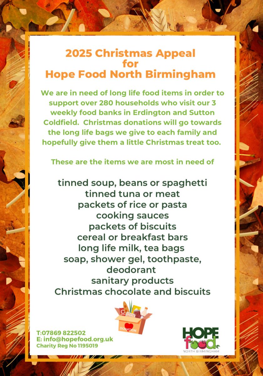 🌟 We’re supporting Hope Food North Birmingham this Christmas! 

From Monday 24th November, we’ll be collecting donations to help households in need.

👉 Read our full letter and details here: arthurterry.bham.sch.uk/document/11950…

<a href="/the_atlp/">The Arthur Terry Learning Partnership (ATLP)</a> #ArthurTerrySchool #SuttonColdfield 🎄✨