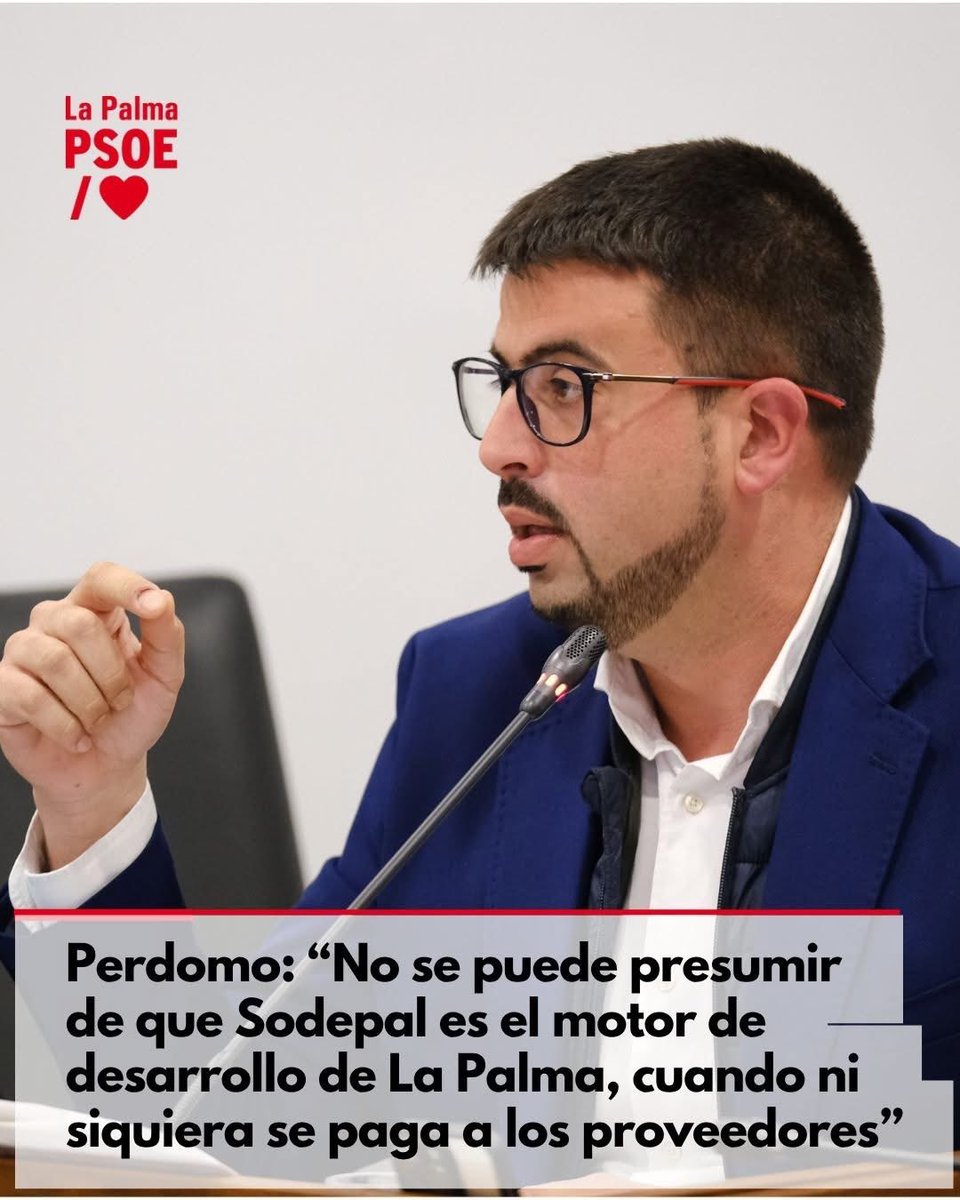 ⭕️ CABILDO 
👉El portavoz del Grupo Socialista lamenta las dificultades que están teniendo las pequeñas y medianas empresas que prestan servicios a la empresa pública del Cabildo para cobrar.
🔗Más info: goo.su/oRhI