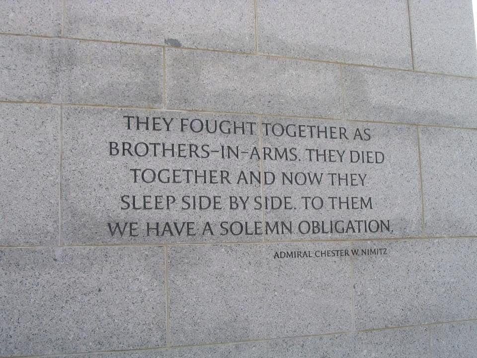 World War II Memorial
Washington D. C.

Remember our Vets...