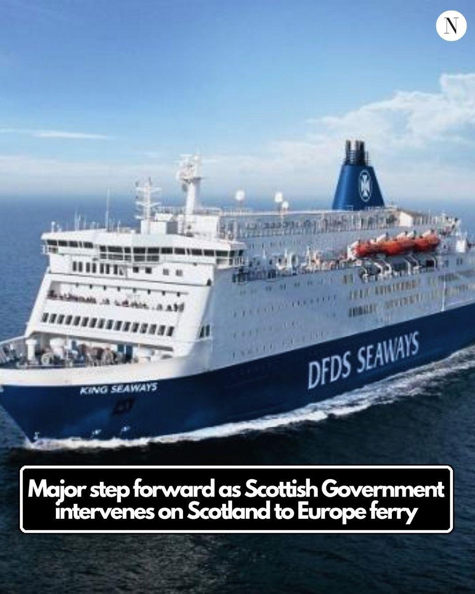The Scottish Government is set to intervene on plans for a Scotland to Europe ferry, marking a significant step forward in plans ⬇️