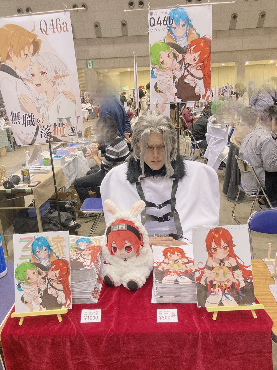 koba2ko's tweet photo. いつか2スペとって社長とペ様に横並びで売り子してもらうのが夢です https://t.co/c9tdk9cN45