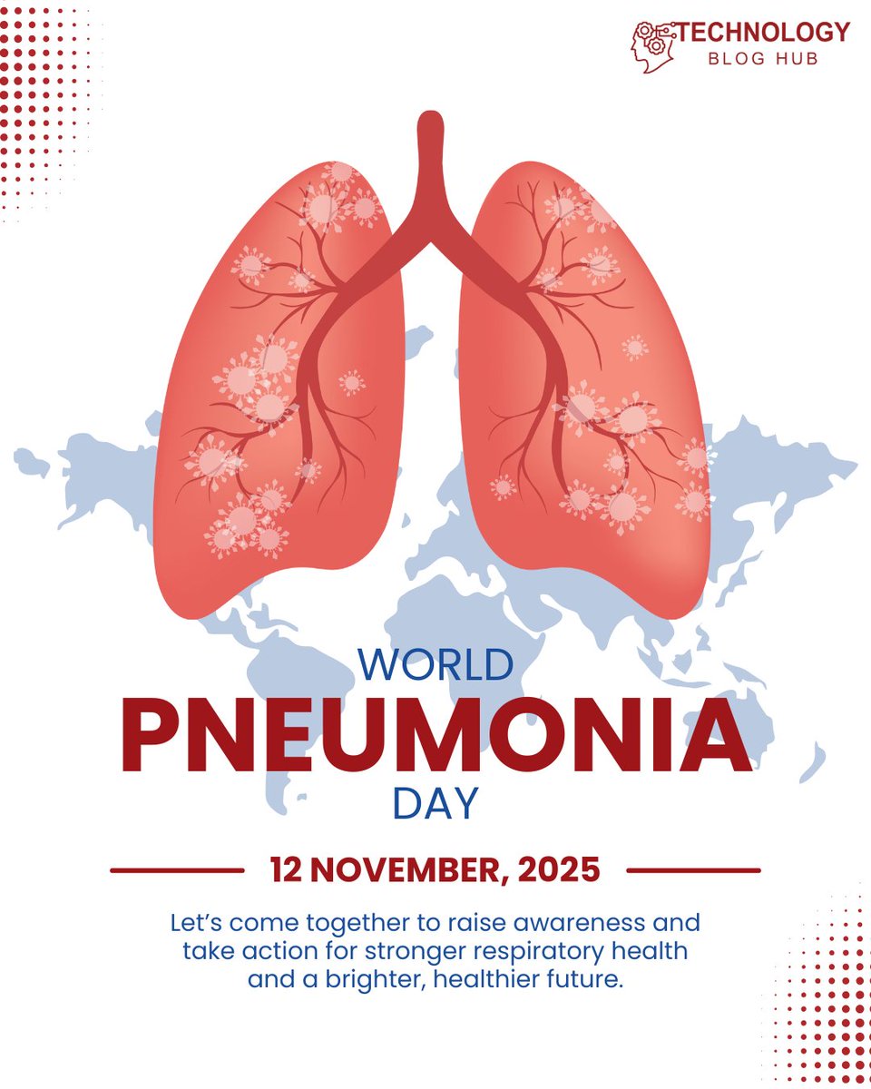 vaishnav2010's tweet photo. Today on World Pneumonia Day, let’s raise awareness about a disease that’s preventable yet still takes millions of lives every year.
Let’s spread knowledge, not fear. 💙🌍
#WorldPneumoniaDay #StopPneumonia #HealthAwareness #ProtectEveryBreath #GlobalHealth #FightPneumonia https://t.co/SdloaKsXcZ