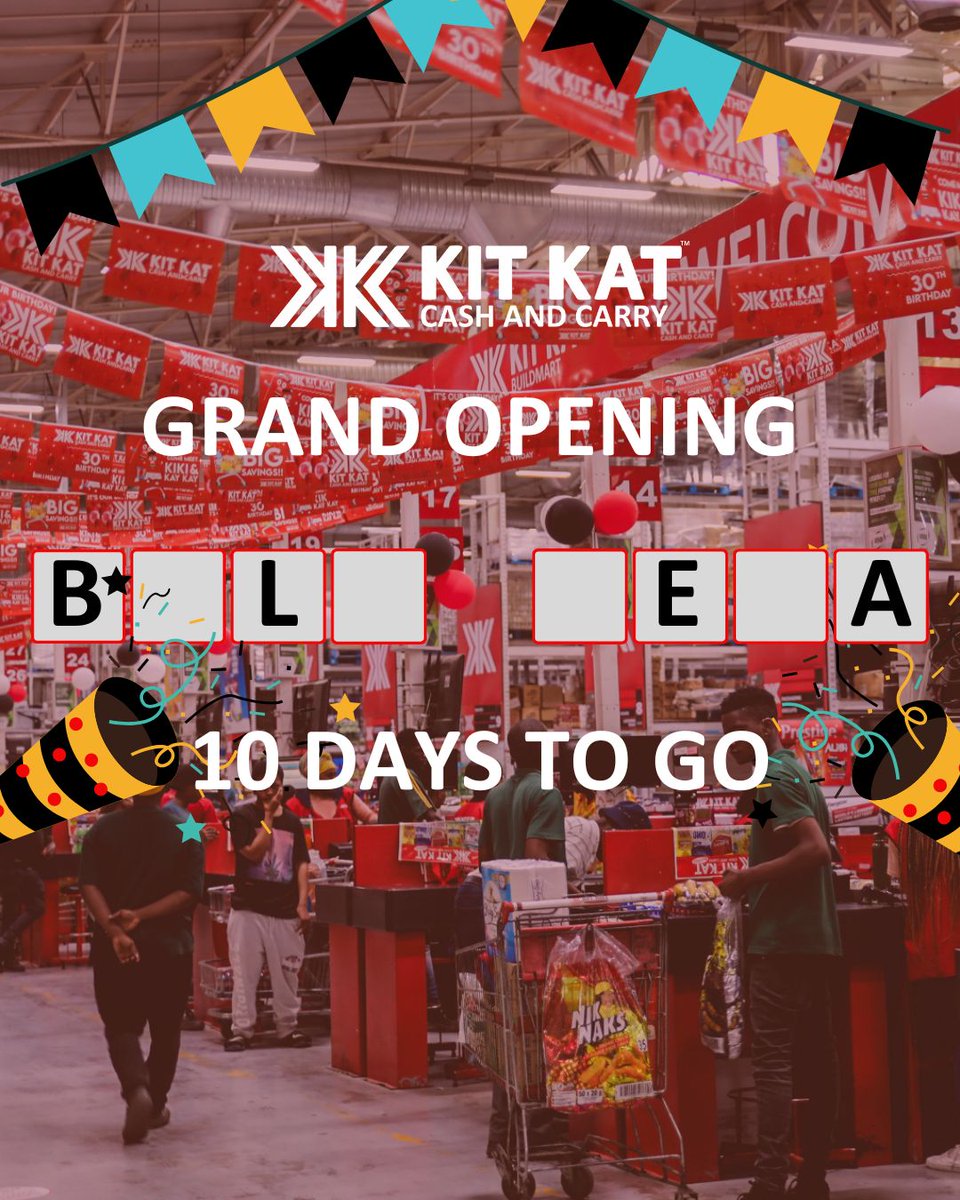 KitKatGroupSA's tweet image. The secret’s almost out 🤫
In just 10 days, something exciting is opening near you!
