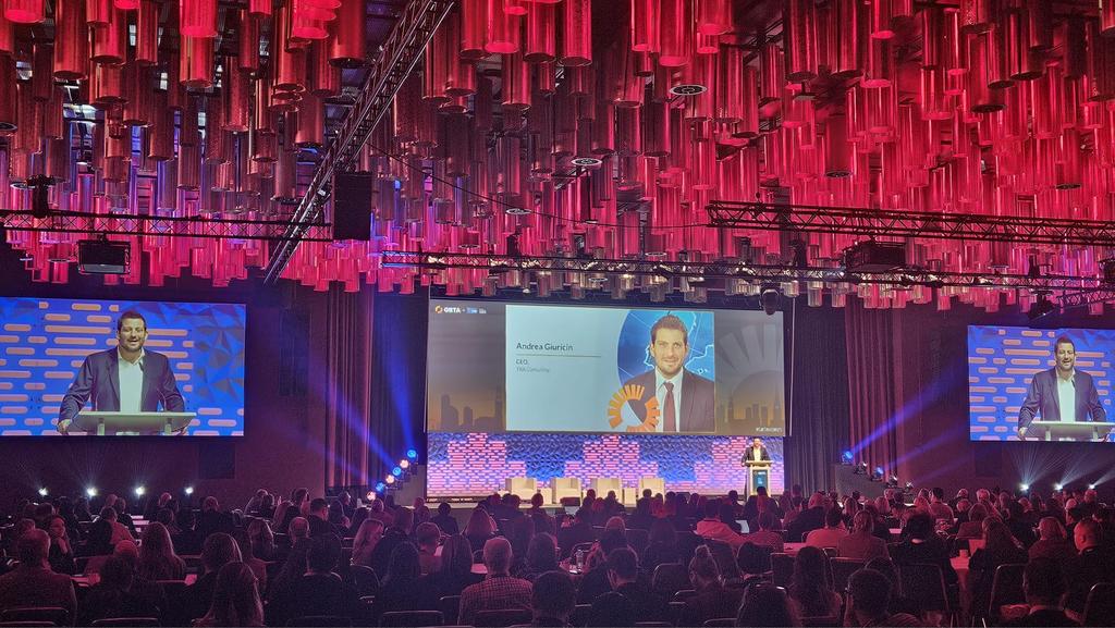 AndreaGiuricin's tweet image. It was a great honor to be here at GBTA | Europe annual conference where I discuss about #air and #rail travel and #multimodality together the main stakeholders of the sector!