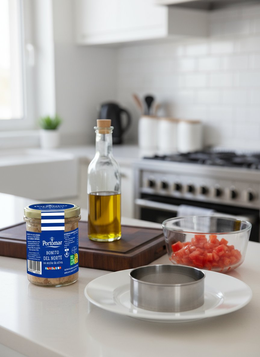 ¿Por qué complicarse si puedes cenar como en un restaurante? 😊

Nuestro Bonito del Norte en tarro de cristal es la base de este tartar express con tomate aguacate y lima. ¡Proteína de altísima calidad y omega-3!

#ConservasPortomar #Portomar