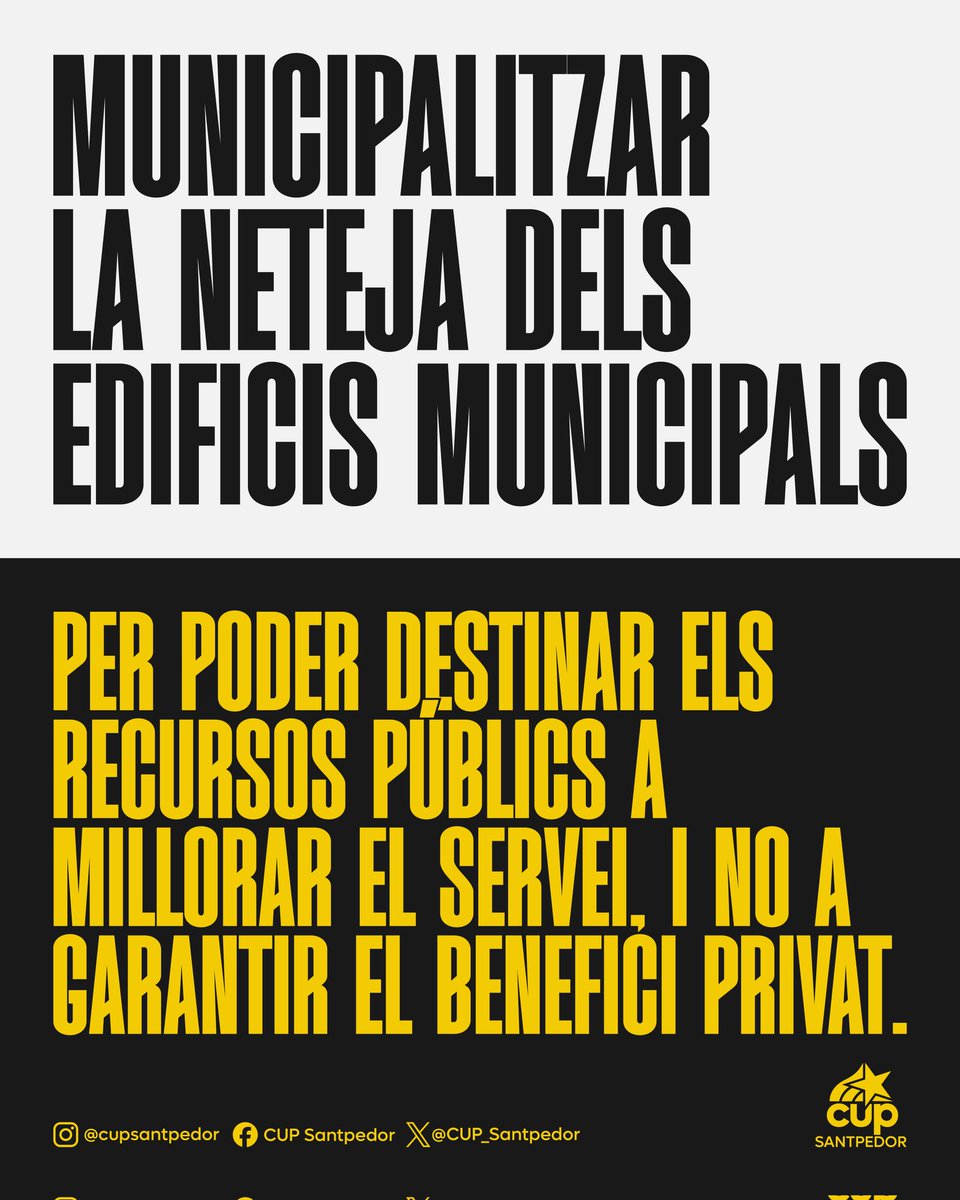 🔴 Municipalitzar per dignificar. 👇🏻