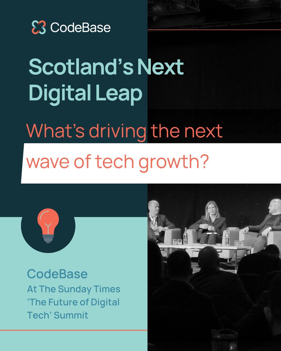 CodeBaseTech's tweet image. From ecosystem growth to founder resilience, The Future of Digital Tech Summit in Aberdeen spotlighted how Scotland’s tech scene is moving from potential to performance. Key takeaways and insights from the day’s panels are in our latest blog: thisiscodebase.com/resources/how-…