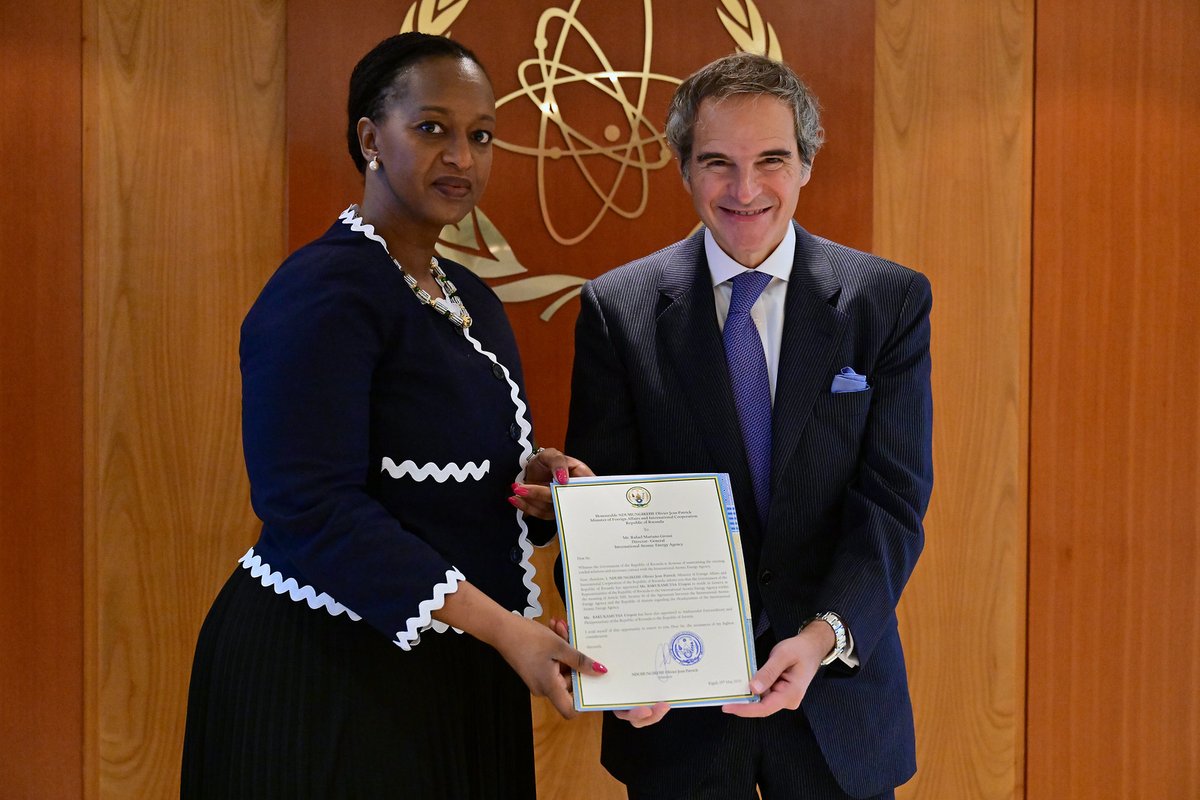 Following my recent visit to Kigali, we continue to support Rwanda as it plans the foundations for its first nuclear power plant. We are also working together to expand access to cancer care with #RaysOfHope, including through the establishment of the first radiotherapy centre at