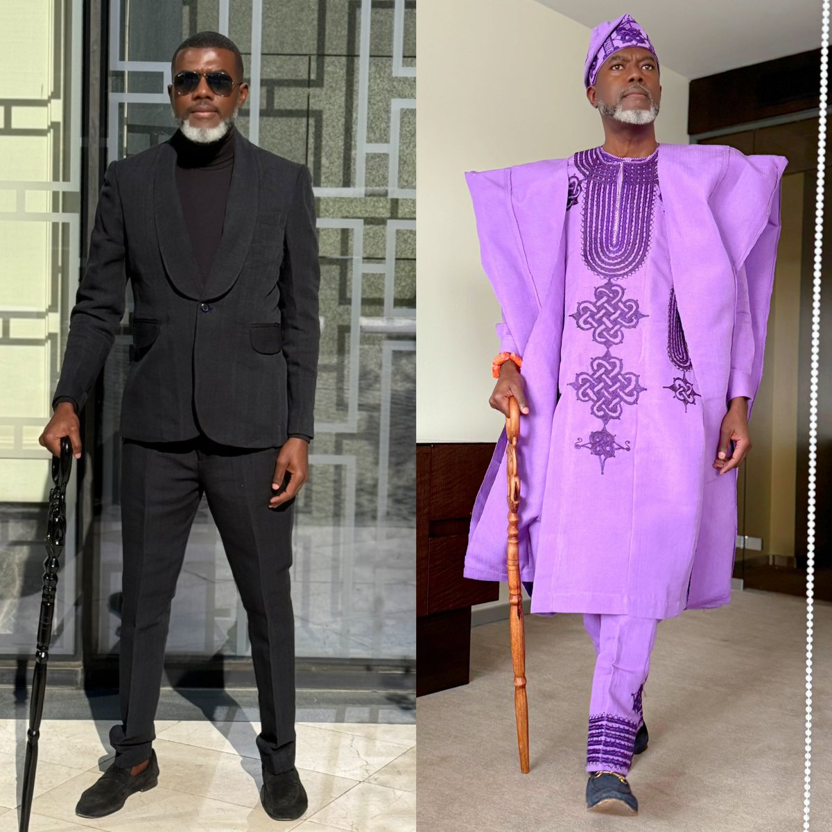 renoomokri's tweet photo. Should I wear my Aso Oke suit for my speech at Oxford University this Friday, November 14, 2025, or should I wear the Aso Oke Agbada instead? 

Repost for Agbada, fave for suit. Comment with the reason for your choice. Whichever one you choose, Aso Oke still wins. Nigeria still gains!
