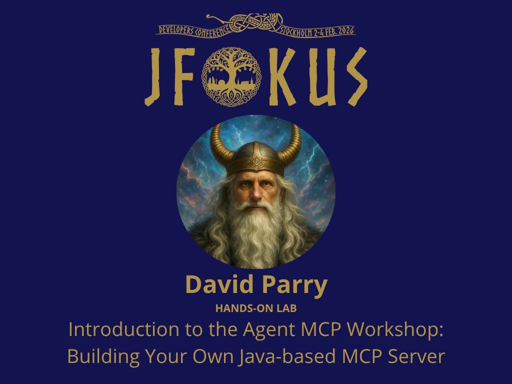 Jfokus's tweet image. 🧩 Hands-on Lab: Build Your Own Java-based MCP Server with @daviddryparry at #Jfokus 2026

Learn the protocol of the future and forge your own intelligent agent ⚡

👉 jfokus.se
#DeveloperConference #Java #AI #MCP #Agents #HoL