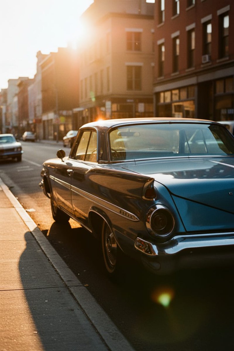 p_chusaengsri's tweet image. A vintage blue car parked on a sunlit street, with city buildings and warm sunlight creating a nostalgic atmosphere.
#VintageCar #NostalgicVibes #SunlitStreets #Cityscape #ClassicAutomobile