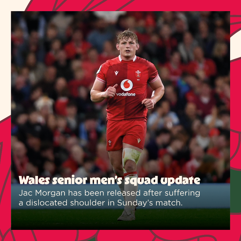 WelshRugbyUnion's tweet photo. 🚨 𝘿𝙞𝙬𝙚𝙙𝙙𝙖𝙧𝙞𝙖𝙙 𝘾𝙖𝙧𝙛𝙖𝙣 🏴󠁧󠁢󠁷󠁬󠁳󠁿

Croeso Harri Deaves 🤝

Pob lwc with the recovery Jac, we are all behind you ❤️

#CymruAmByth | #QuilterNationsSeries