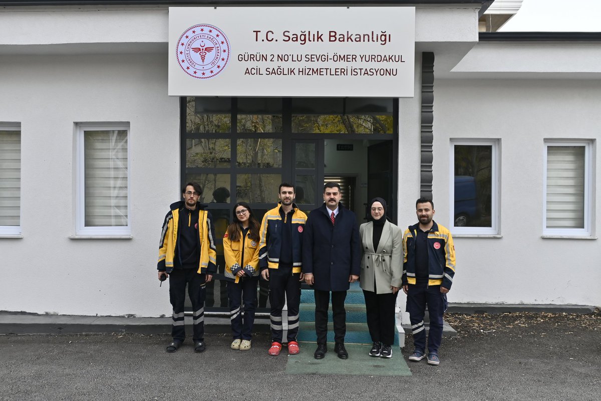 Kaymakamımız Selami Alper Özkan, Gürün Toplum Sağlığı Merkezi, Gürün 2 No’lu Sevgi - Ömer Yurdakul Acil Sağlık Hizmetleri İstasyonu ve Gürün Devlet Hastanesini ziyaret etti.