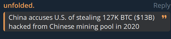 onchainquant's tweet image. bitcoin about to cause WW3