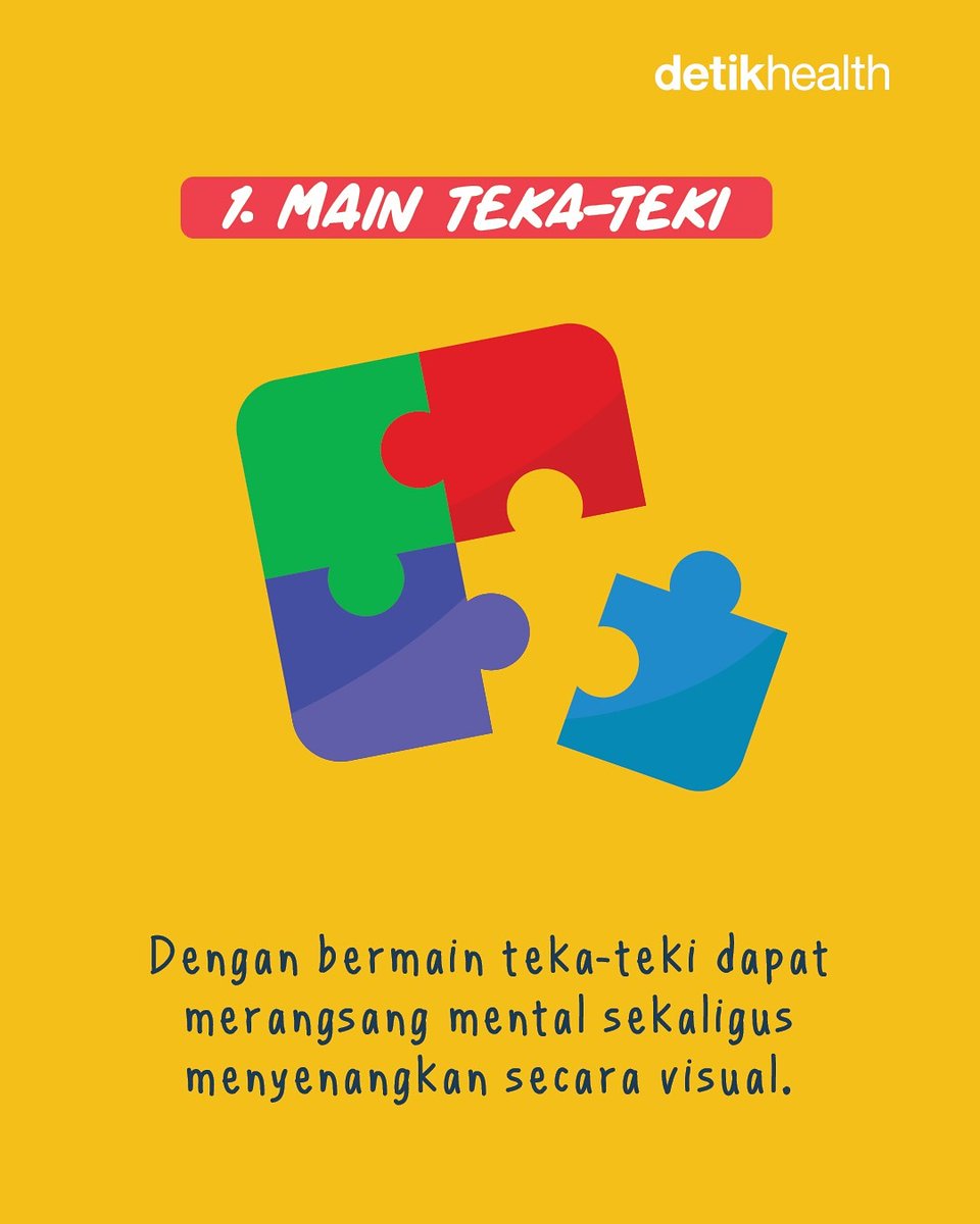 detikHealth's tweet photo. #THREAD detikers pernah lupa mengerjakan sesuatu? Tenang, ada beberapa cara yang bisa dicoba untuk mengatasinya. Salah satunya dengan lima trik ala warga Jepang ini.

Yuk lakukan bareng!biar kita nggak gampang lupa atau pikun! 💡

#Funfact #tipsantipikun #pikun #kesehatanotak #kebiasaansehatjepang #detikhealth