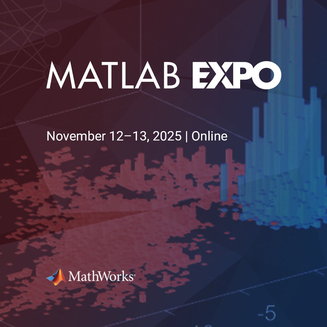 sgbrenner's tweet image. Level up your research software skills at #MATLABEXPO

Join us on Nov 12-13 to learn best practices for developing, collaborating, and testing algorithms in Simulink with GitHub and Simulink Test. Ideal for MATLAB and Simulink users 

Register today 🔗 spr.ly/60197pujt