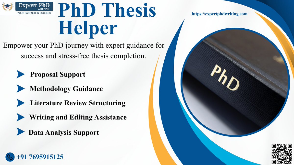 expertphdassist's tweet image. 🎓 Need help with your PhD thesis?
We offer proposal, methodology, and writing support for a smooth research journey.

📞 wa.me/917695915125 expertphdwriting.com

#PhDHelp #ThesisWriting #AcademicSupport