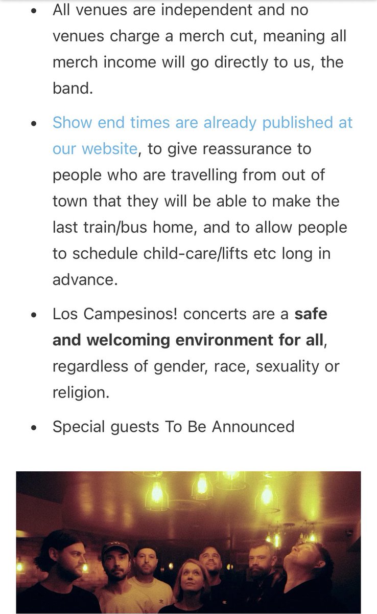 Big love to <a href="/LosCampesinos/">Los Campesinos!</a>, setting the standard as always