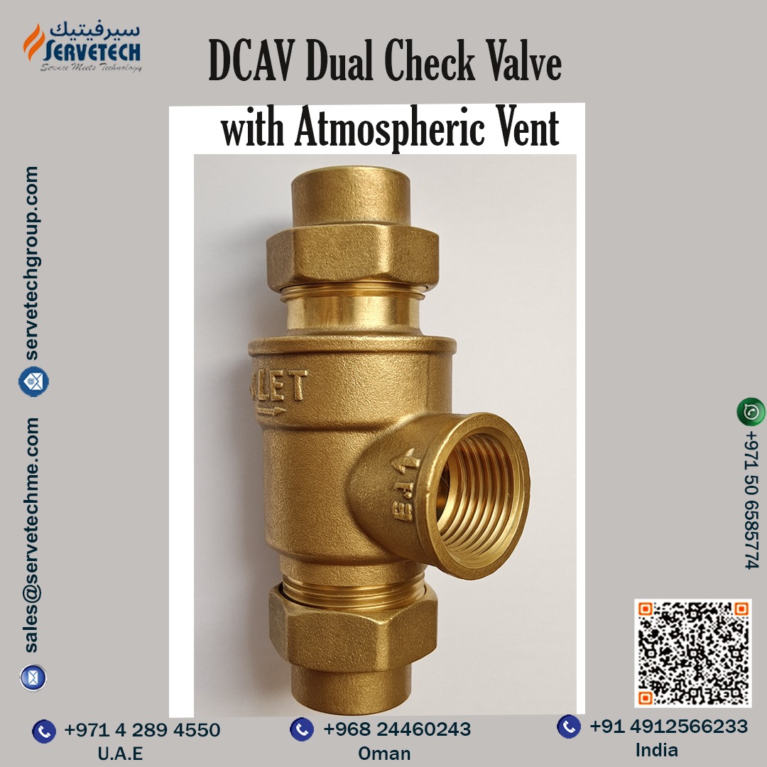 Servetech_'s tweet image. 🔥 DCAV Dual Check Valve with Atmospheric Vent — Boiler Feed Backflow Protection
Dual checks + atmospheric vent protect potable supply when boiler pressure rises. Continuous-pressure rated for horizontal or vertical installs.

#BackflowPrevention #BoilerSafety #Servetech