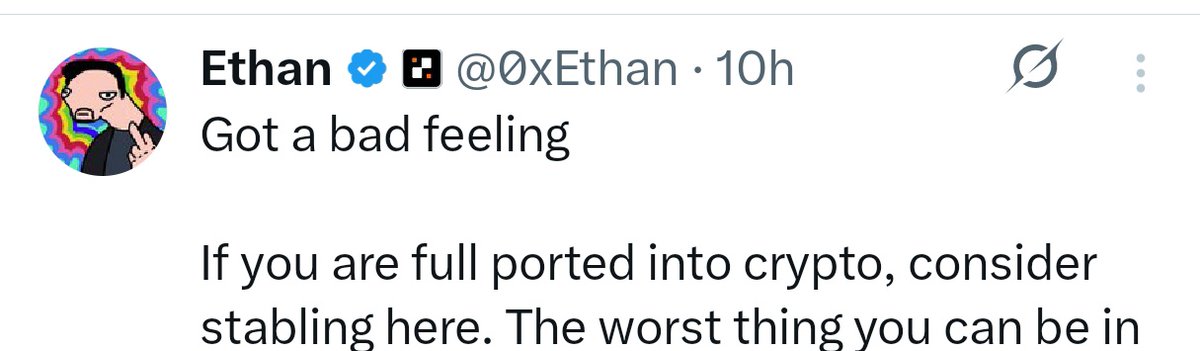 Sometimes just the pfp physiognomy is enough to tell that you should countertrade somebody