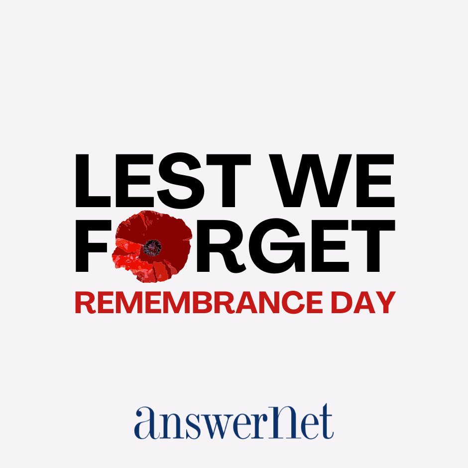 AnswerNet's tweet image. 🇨🇦 Today, we pause to remember and honor the brave individuals who served and sacrificed for our freedom. ❤️ #RemembranceDay #LestWeForget
