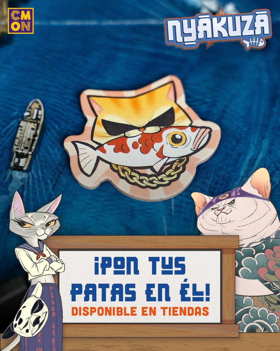 Asmodee_es's tweet image. En Nyakuza, no eres solo un gato, ¡eres el Gato jefe de tu Clan de la Nyakuza, que lucha por el control de la industria pesquera en la bahía de Oki-Yo! 🐟🐾

Puja astutamente, atrapa pescado fresco y supera a tus rivales para construir el primero tu Gran puesto del mercado.…