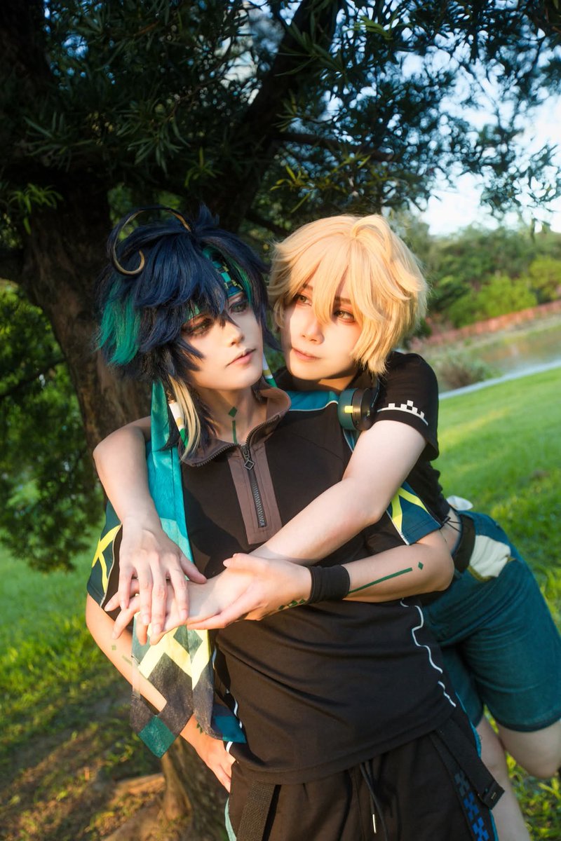 Natsu_0922cos's tweet photo. ✨キィニチ誕生日おめでとう✨

基尼奇/Kinich:@Kasa_1607
空/Aether:@Natsu_0922cos

Photo tks:丁力

#基尼奇 #キィニチ #Kinich  #Aether #空 #旅行者 #キィ空 #Kinither #原神cos #Genshincosplay https://t.co/UPUwjL4Ubv