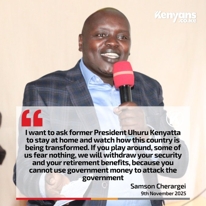 KICHOCHEZI's tweet photo. Cherargei is a toddler in Kenyan politics
Threatening Uhuru, a man who served as president for ten years, is a mockery of our constitution.
Someone tell him to stop barking every time Ruto whistles.
Apeleke akili ya Moi huko Sugoi. https://t.co/h5fCjqOttX