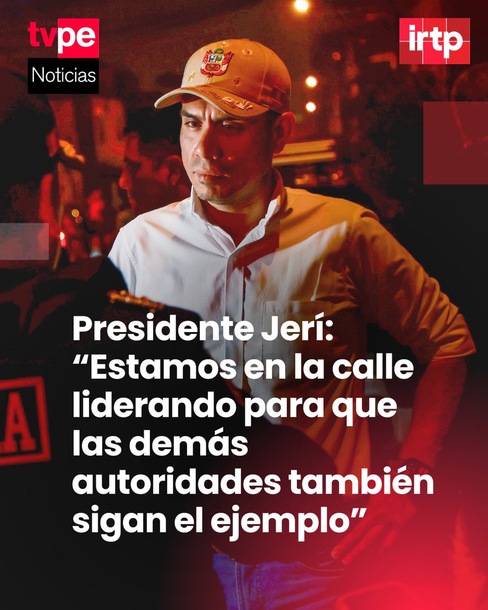 noticias_tvperu's tweet image. 💪🇵🇪 “El Gobierno es para todos”.

El presidente José Jerí reafirmó que su Gobierno seguirá trabajando junto a las fuerzas del orden para fortalecer la seguridad ciudadana y devolverle la tranquilidad a los peruanos.

🗣️ “Lo que estamos haciendo en este momento es, primero,…