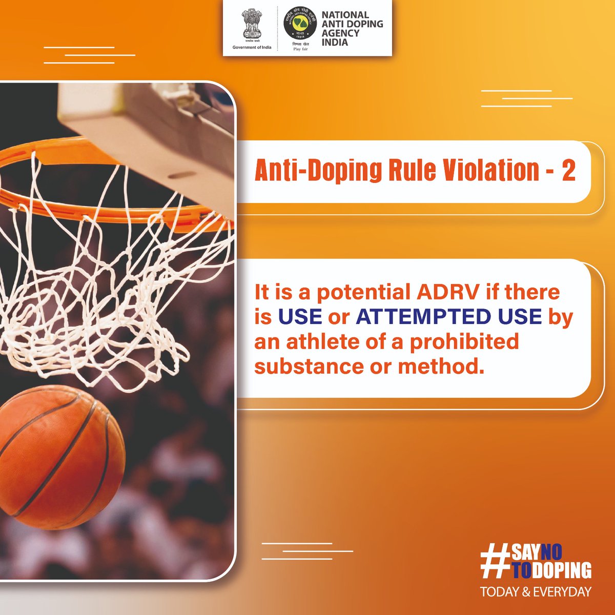 Violating anti-doping rules can cost you more than just your career.
For both athletes and support personnel, staying informed is the key to protecting your integrity and the spirit of sport.

For more information visit wada-ama.org/sites/default/…

<a href="/Media_SAI/">SAI Media</a> <a href="/YASMinistry/">YAS Ministry</a>