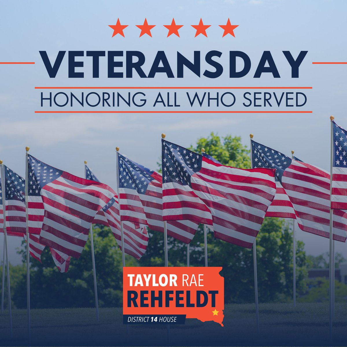 Thank you to all our veterans, today and every day.

We think about Veterans often in the Rehfeldt house! Corey, who is also and nurse, works at the VA Hospital in Sioux Falls. Through his care, I am reminded daily of the quiet strength and deep gratitude that define our nation’s