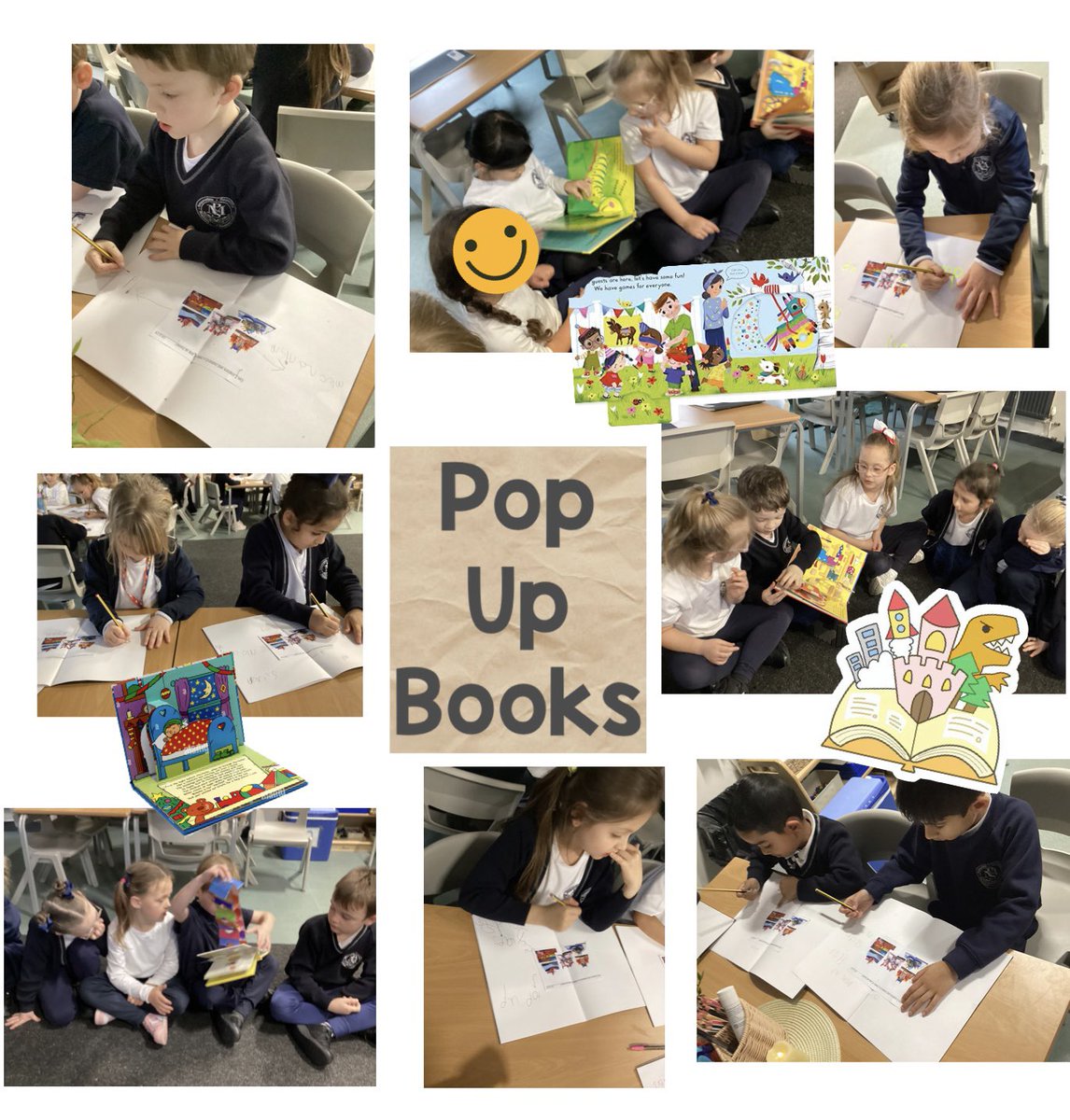 #class12 exploring and researching a range of pop up books learning lots of new vocabulary! <a href="/Year1Monksdown/">Year1@MonksdownSchool</a> <a href="/MonksdownMakes/">MonksdownMakes</a>