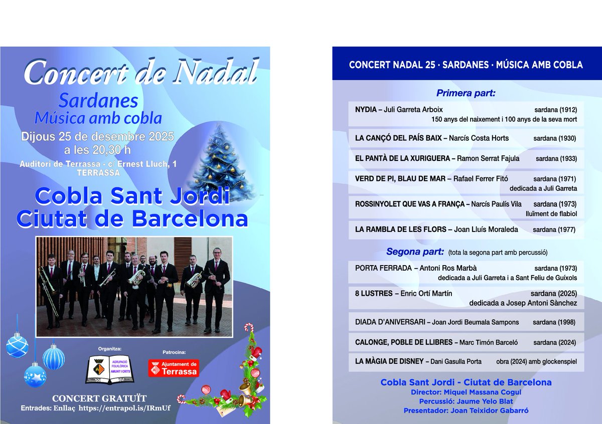 Ja podeu treure les entrades.