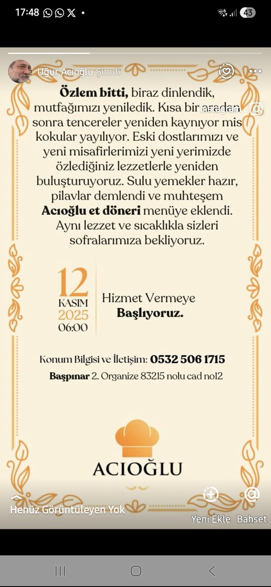 uğur acıoğlu tweet media