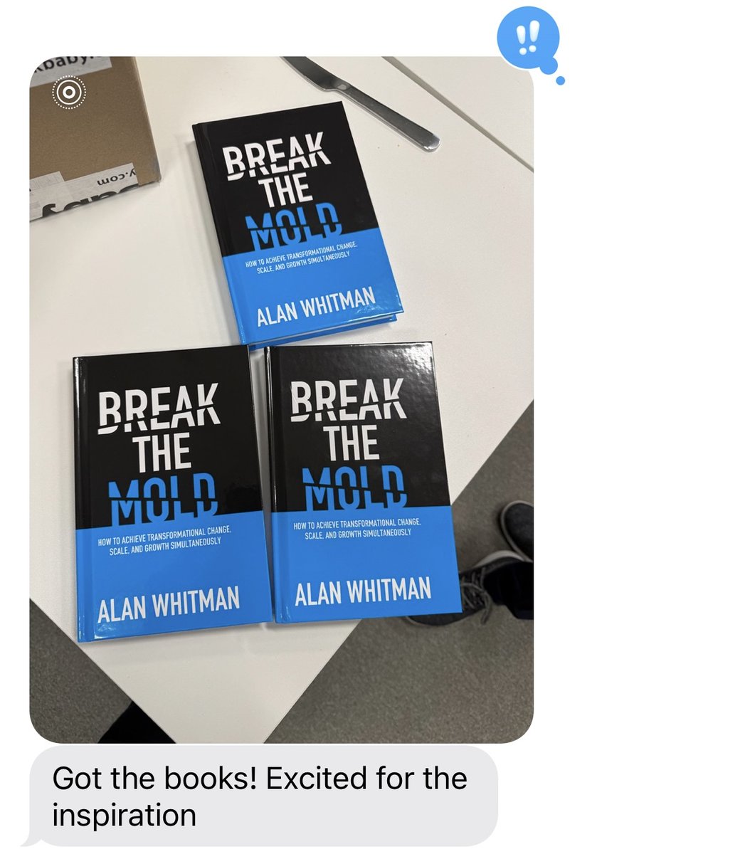 AlanDWhitman's tweet image. Countless hours of thinking, writing, editing, feedback, reviews…All leading to this. Thrilled to share my book, Break the Mold, is NOW AVAILABLE TO PRE-ORDER. Find it here: rb.gy/8ff265

#accounting #breakthemold