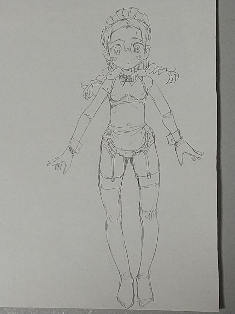 メイド衣装でありますっ 