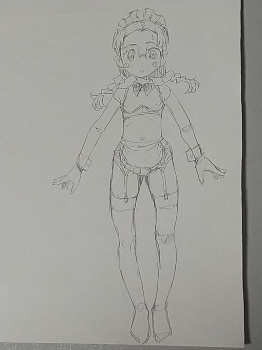 メイド衣装でありますっ 