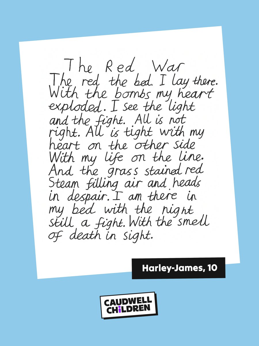 caudwellkids's tweet photo. We will remember them.🌹 This #RemembranceDay, we're sharing a powerful poem, written by Harley-James, an #autistic and #dyslexic 10-year-old, from our Little Writers competition earlier this year.

#WeWillRememberThem #ArmisticeDay #LestWeForget #Autism #Dyslexic #Poem #Poetry https://t.co/yZ1VfWaNOA