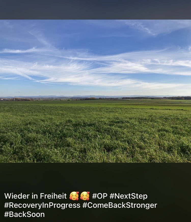 Papamicha007's tweet photo. Wieder in #Freiheit ๐ฅฐ๐ฅฐ #OP #NextStep #RecoveryInProgress #ComeBackStronger #BackSoon https://t.co/0a6GlE9xTV