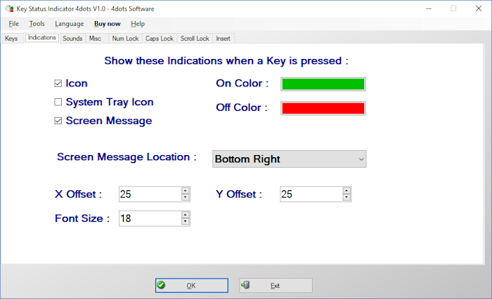 Key Status Indicator 4dots V1.7

Key status indicator - Caps lock indicator - Easily get notified when caps lock is on

softpcapps.com/key-status-ind…

#WinTools #WinApp #PCSoftware #WindowsTools #Utilities