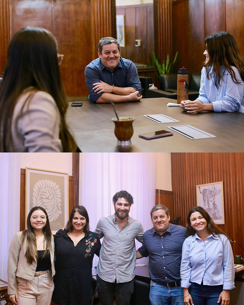 HOY RECIBÍ A LOS INTEGRANTES DE POTENCIA ARGENTINA 💪🏼 

Junto a Alon Kelmeszes, politólogo y director educativo, Vanina Lucchese, directora de comunicación de Potencia Argentina, Marlenne Abrile, Subsecretaria de Atención Integral de la Niñez, Adolescencia y Familia y egresada