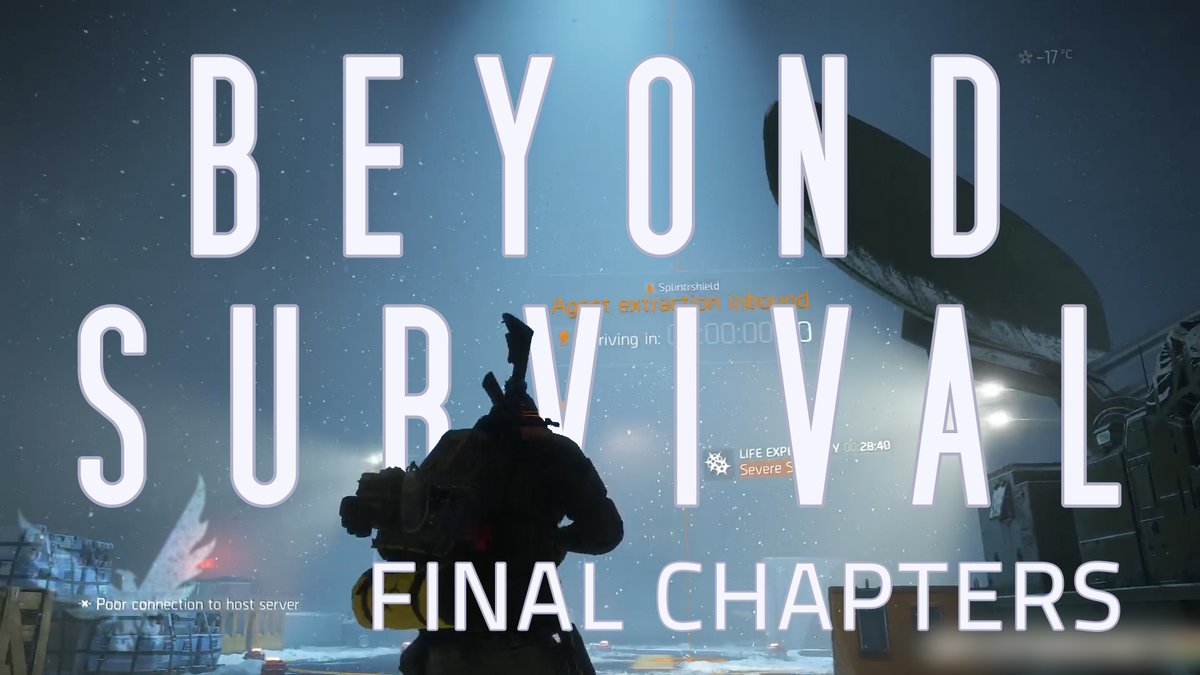 SplinterShields's tweet image. The final chapters of Beyond Survival are coming tomorrow. And for those that have read previously - there will be something new added to the ending. 😎
For those that haven&apos;t started the run yet: 
youtube.com/playlist?list=…
#TheDivision #Survival #fanfiction