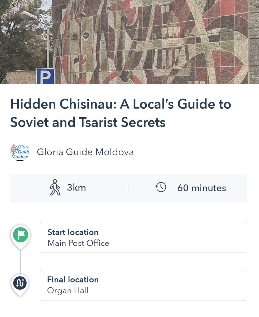 MyVoiceMap's tweet image. What secrets lie beneath Moldova&apos;s capital’s Soviet-era architecture?

Discover the stories carved into its streets on a VoiceMap tour to Chisinau&apos;s ornate Soviet fountains and the Triumphal Arch built to commemorate Russian victory. 🇲🇩

🔗 voicemap.me/chisinau

#MoldovaTravel