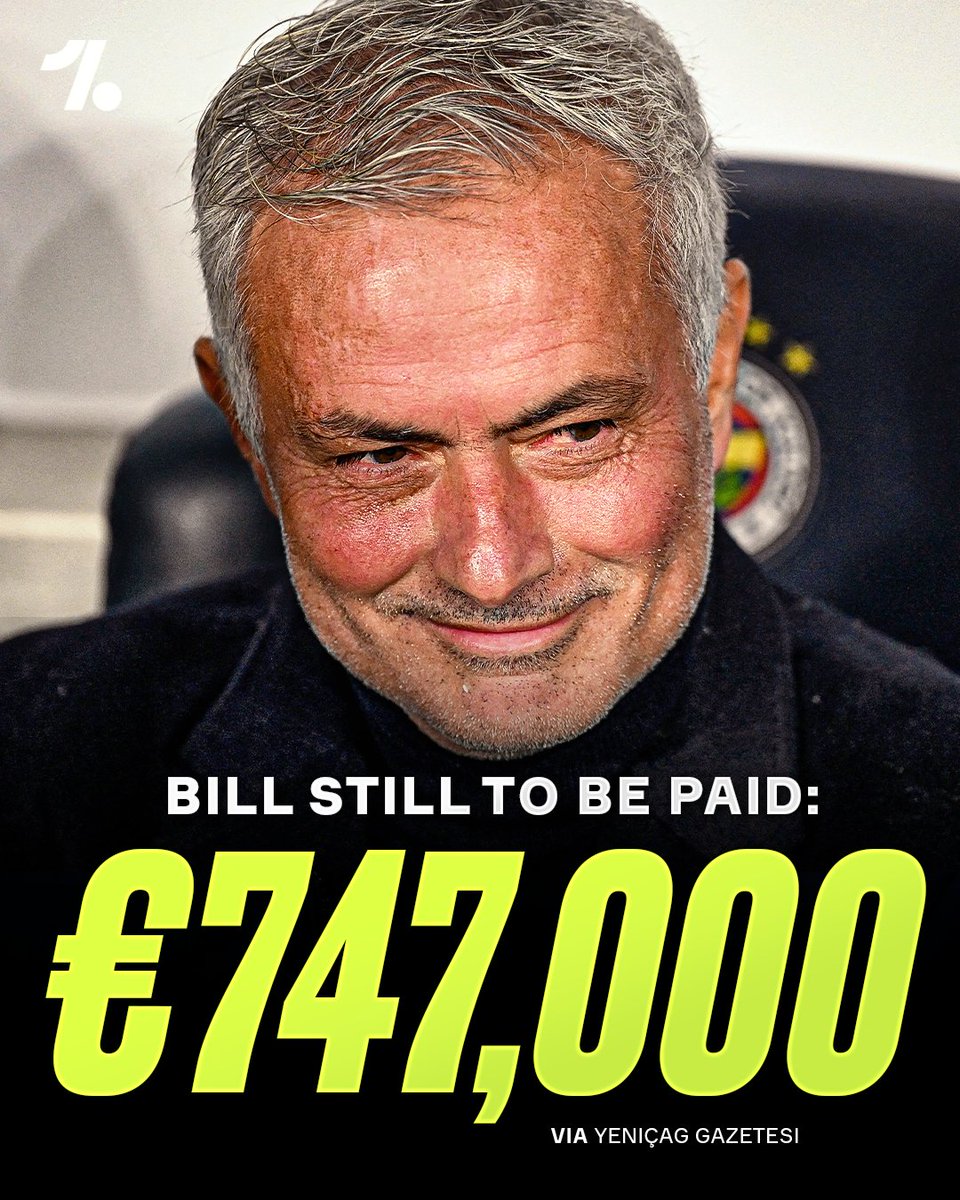 José Mourinho is alleged to have left his old club Fenerbahçe with a €747,000 hotel bill left to be paid 😳💰

The  Special One is reported to have spent 15 months in one of the luxurious  suites at the Four Seasons Hotel in Istanbul, according to Yeniçag  Gazetesi (via Record)